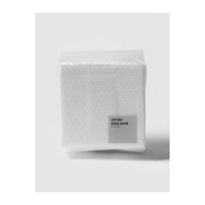 [JAJU Jaju] 600 sheets of pure cotton embossed cotton pads