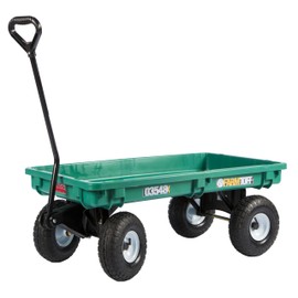 Farm Tuff 03548 Plastic Deck Wagon, 20-Inch by 38-Inch, Green