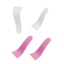 4 Pcs White and Rose Red Portable Hair Wax Cleansing Spatulas Sticks Mask Scraper Plastic Waxing Applicator Creams Hair Removal Beauty Tools