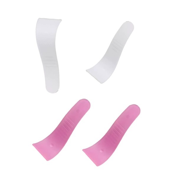 4 Pcs White and Rose Red Portable Hair Wax Cleansing