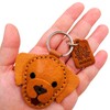 Generic Golden Retriever Keychain Gifts, Genuine Leather Keychain, Pets Lover