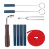 Piano Tuning Set Tool Mutes Wrench Fork Lever Felt Temperament