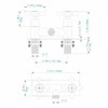 SKOWLL RV Shower Faucet, 4" Wall Mount Outdoor Camper Shower