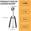 JUNADAEL J Mini Cookie Scoop, 2 Teaspoons/ 10 ml (1/3