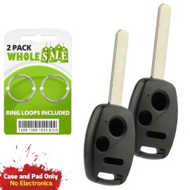 Wholesale-24-7 2 Replacement For 2005 2006 2007 2008 Honda Pilot Key Fob Remote Case Shell