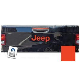 Decal Mods Rear Tailgate Jeep Flat Overlay Decal Graphic fits Jeep Gladiator/Wrangler JL/JT (2018-2024) Orange CO | SJ8Z2