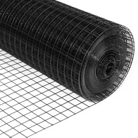48'' x 50' 1.5inch Hardware Cloth 16 Gauge Black Vinyl Coated Welded Fence Mesh for Home and Garden Fence and Home Improvement Project