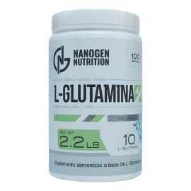 L-glutamina Suplemento 1 Kg Nanogen Nutrition 100 Servicios                                                                                           