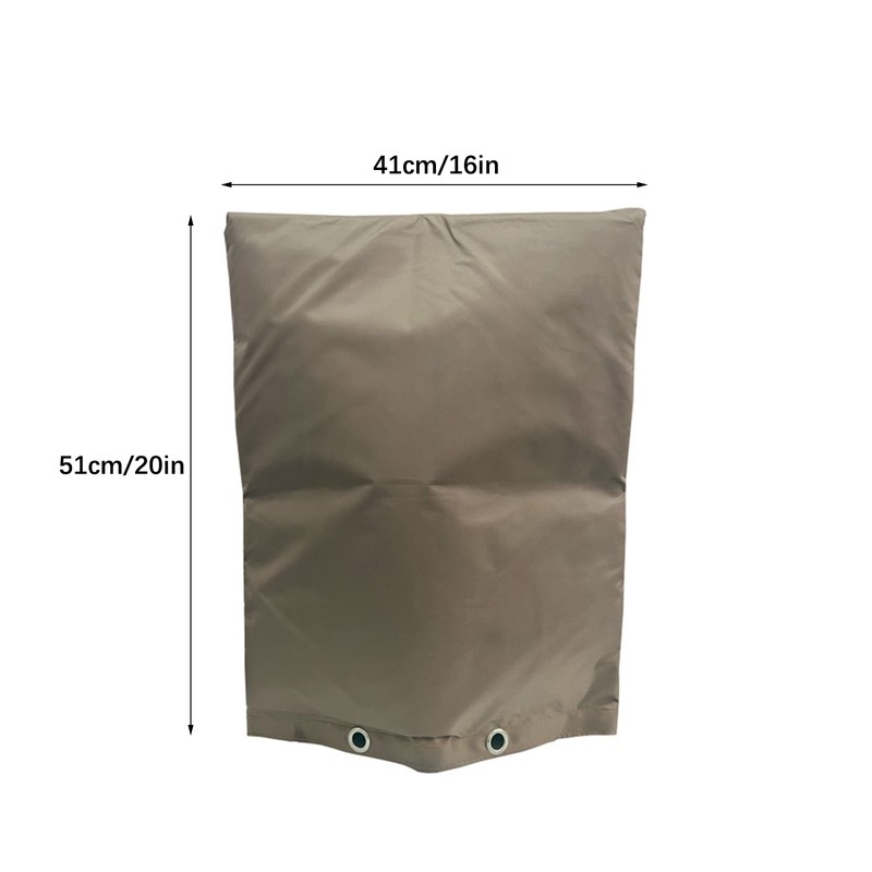 Backflow Preventer Insulation Cover Black 24 x 24in Backflow Preventer