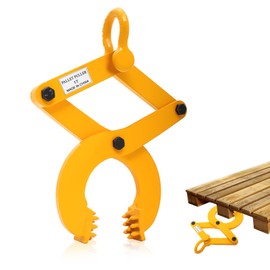 kuailebuy Pallet Puller,1T/2205 LBS Capacity Pallet Jack Puller,Heavy Duty Single Scissor Clamp for Forklift Chain,Pulling Pallets,5 Inch Jaw Opening