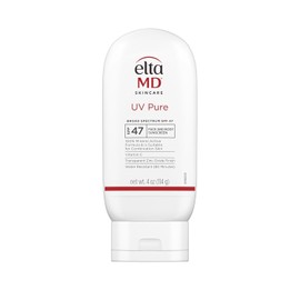 EltaMD Protector solar facial y corporal puro UV, protector solar mineral SPF 47 para niños y adultos, resistente al agua hasta 80 minutos, fórmula de óxido de zinc sin aceite