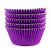 Eoonfirst Foil Cupcake Liners 100 Pcs (Dark Purple)