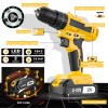 20V 3 in 1 Cordless Drill Impact Wrench Set Brushless