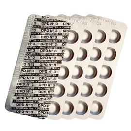 harren24 Photometer Test Tablets Chlorine DPD1, DPD3, Active Oxygen DPD4, pH Value Phenol Red, Alkalinity M, CYA, Poollab Water Tester 50x 100x 250x 500x (DPD 3 – Total Chlorine, 50 Tablets)