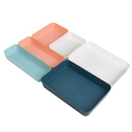 UHAPEER Drawer Organiser System, Utensils Drawer Organiser, 6-Piece Set, Drawer Divider System for Kitchen, Office, Dressing Table