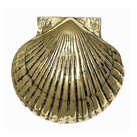 Michael Healy Scallop Door Knocker - Brass (Standard Size)