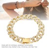 Cuban Bracelet Cuban Boutique Rhinestone Jewelry Hip Hop Couple Bracelet