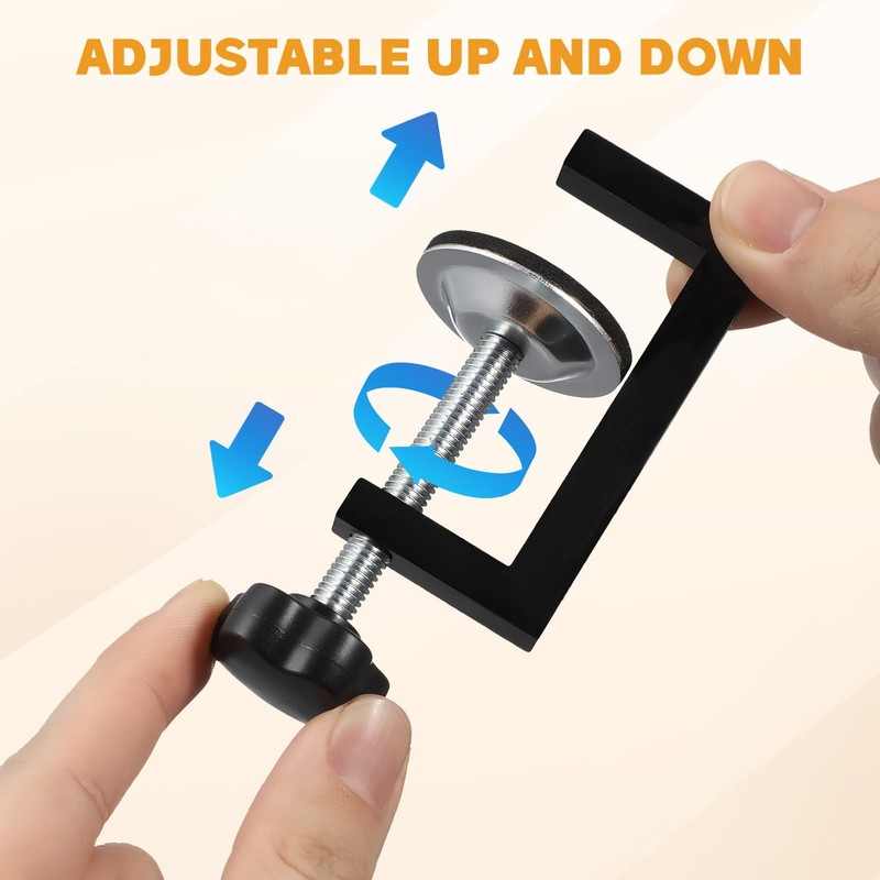 jojofuny 2pcs G Clamps for Woodwork Adjustable Screw Small Clamps