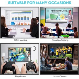 DINAH 72 Inch Electric Projector Screen with Remote, Automatic Air Indoor Drop Down, Motorized 4K 3D HD Projection for Movies