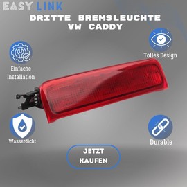 Easy Link Third Brake Light Additional Brake Light Stop Light Compatible with VW Caddy 3 Mk3 2004-2020 2K0945087C 2K0945087A 2K0945087B