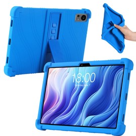 Sozengba Case for TECLAST T60 Tablet 12 Inch,Shockproof Kids Friendly Soft Silicone Adjustable Stand Cover for TECLAST T60 12 inch Android 14 Tablet (Blue)