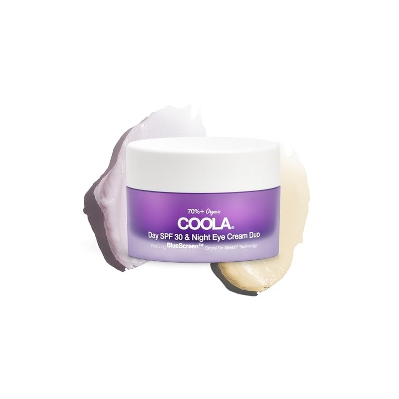 COOLA Organic Day and Night Eye Cream Face Moisturizer with