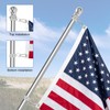NQ Flag Pole Rotating Rings for 3/4~1 Inch Diameter Flag