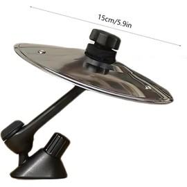 Car Cymbal for Air Vent, Funny Dashboard Drum Toy for Stress Relief – Mini Crash Cymbal for Car Interior Decoration, Vent Clip Percussion Instrument for Traffic Jam Fun (Gold)