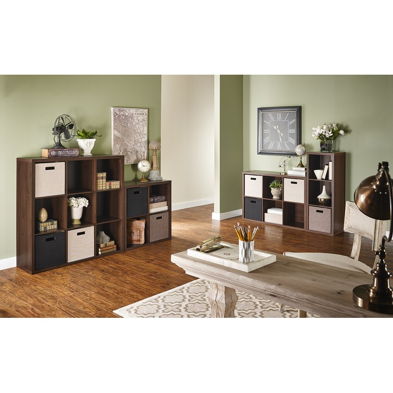 ClosetMaid 4-Cube Decorative Storage Cube Storage Organizer, Dark Chestnut