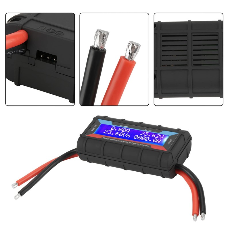 Watt Meter HighAccuracyPower Watt Meter,Power Analyzer Analyzer Voltage Amp Tester
