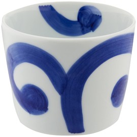 Hama Pottery Hasami Wayaki Wayama Kiln, Buckwheat Chiyoguchi Ruri Tai Arabesque 292972