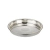 H.Bauer jun. Large round silver tray with high rim, diameter