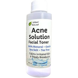 Urban ReLeaf Acne Solution Facial Toner! Sea Salt & Tea Tree. Soothe Skin, Calm breakouts. 4 oz. Gentle Effective. 100% Natural & Soothing. Reduce The Appearance of pores.