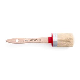 PENNELLIFICIO 2000 Oval Brush, Wooden Handle, Size 12, Wood, Brown, 12 cm