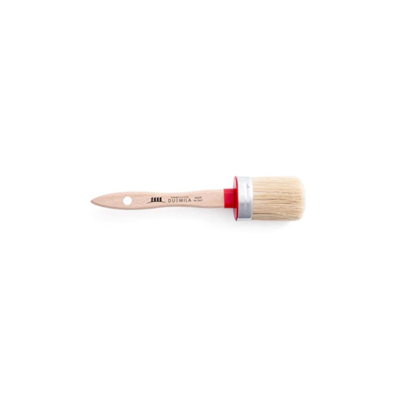 PENNELLIFICIO 2000 Oval Brush, Wooden Handle, Size 12, Wood, Brown,