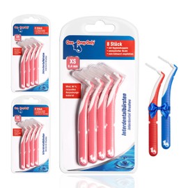 One Drop Only - 3 x 8er Blister Interdentalbürsten 0,4mm (XS) + 2 Zahnzwischenraumbürsten GRATIS zum Testen (S & M) / Interdental Brush zur Zwischenzahnreinigung/beste Mundhygiene durch Dentalbürsten