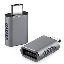 TJ Enterprises USB C to USB Adapter 2 Pack, USB-C to USB 3.0 Adapter,USB Type-C to USB,Thunderbolt 3 to USB Female Adapter for MacBook Pro 2023/2022/2021 and other Type-C Devices|Space Grey