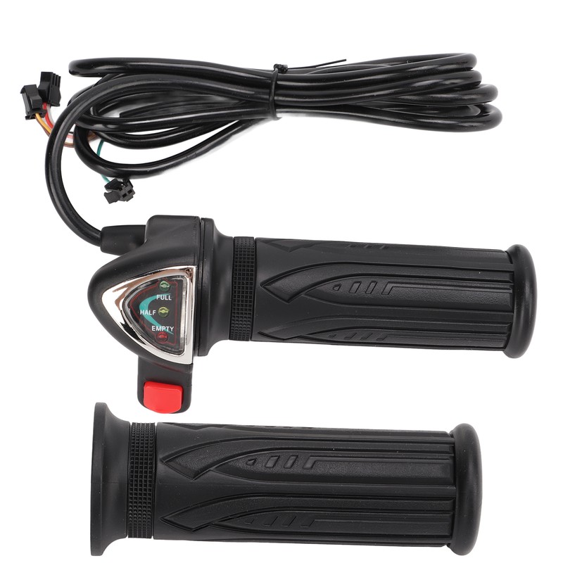 Electric Bicycle Gas Throttle Handle Throttle Grip with Battery Indicator