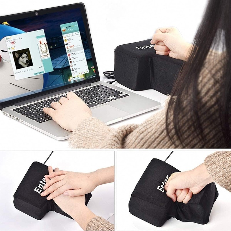 【YUTUOXINGQI】Stress Relief BIG ENTER Giant Enter Key Pillow Stress Relief