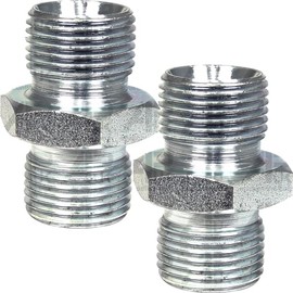 APUK Pair Hydraulic Adaptor 3/8" BSP Male to Male Pack Replacement for Fordson John Deere Tractor