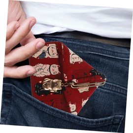 IWOWHERO Mini Triangle Bag Japanese Style Purse Small Portable Wallet Pocket Sundries Storage Organizer Pouch for Daily Use Random Color