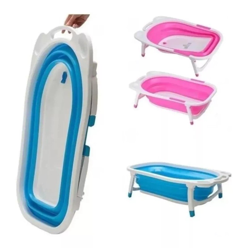 Beauty Bañera Y Cojin Bebe Tina Plegable Ligera