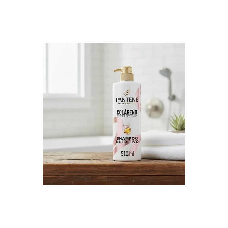 Shampoo Pantene Pro Colágeno 510 Nutre Revitaliza