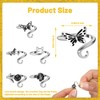 MARFOREVER 5 Pcs Crochet Rings for Crocheting Adjustable Crochet Tension