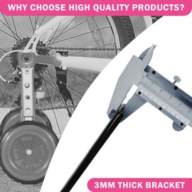 HAWENS HAWENS Bike Training Wheels Mute Flash Wheels with Adjustable Bicycle Stabilizer Mounted Kit Compatible for 12 14 16 18 20 inch Single Speed Bike