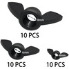 30 PCS M4 M6 M8 Nylon Wing Nuts,Hand Twist Tighten