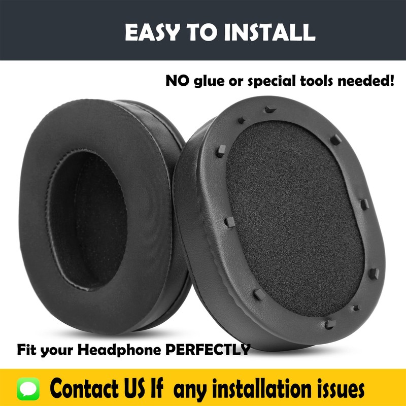 HTINDUSTRY Replacement Ear Pads/Headband Pads Compatible with Razer BlackShark V2/BlackShark
