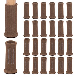 RCHYFEED Pack of 24 Furniture Leg Socks Non-Slip Elastic Chair Leg Protectors with Felt, Chair Legs Socks, Chair Leg Caps with Felt Gliders for Chairs, Protective Caps for Chair Legs for Mute and
