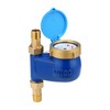 MEASUREMAN 3/4" Non-Pulsed Multi-Jet Gallon Vertical Water Meter Blue Brass