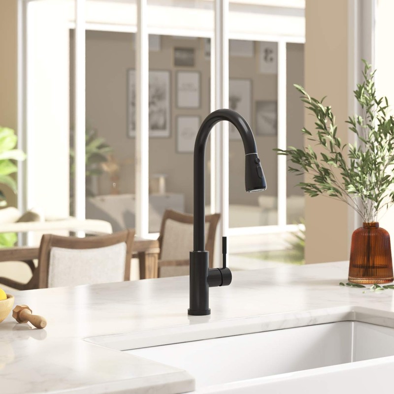 Kitchen Faucet with Pull Down Sprayer High Arc Single-Handle Faucets